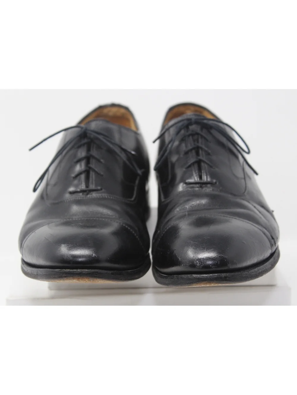 Johnston & Murphy Crown Aristocraft Black Leather Oxford Dress Shoes Mens 11 C/A